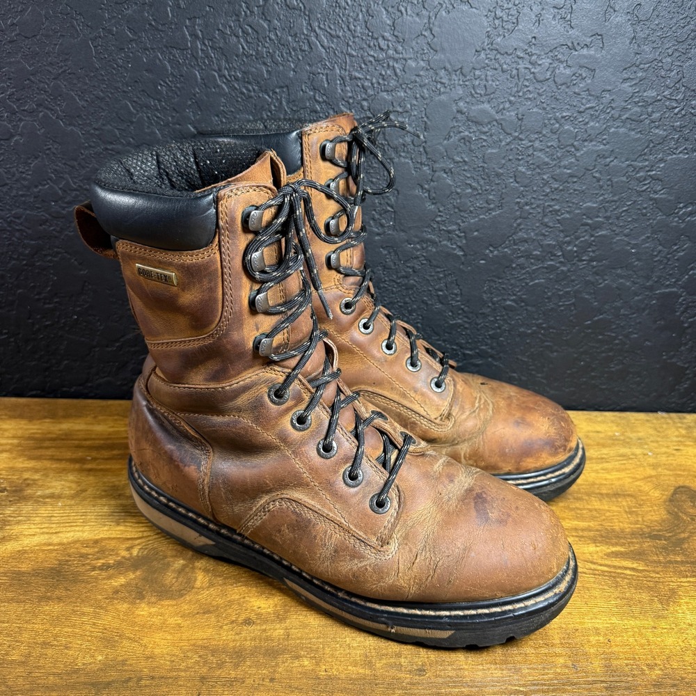 Cabela's GORE-TEX 83112572 Brown Leather Work Boots Mens 9.5 D
